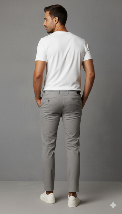 Men's Gray Chino Pants